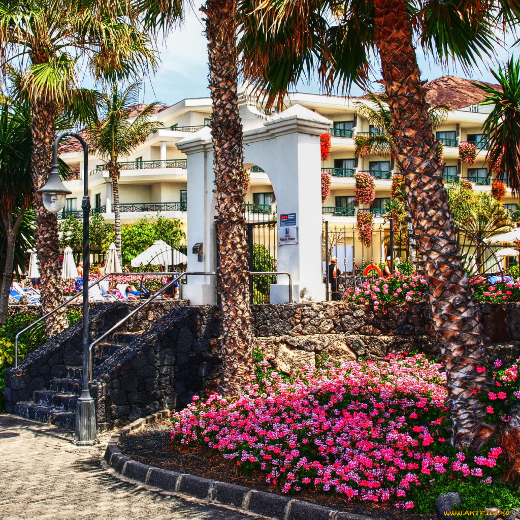 Обои Испания Канары PLAYA BLANCA Города - Здания, дома, обои для рабочего  стола, фотографии испания канары playa blanca, города, - здания, дома,  канары, испания, цветы, улица, дома Обои для рабочего стола, скачать